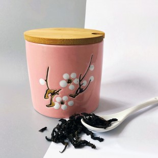 Чай Да Хун Пао в керамічній ємності для зберігання "Сакура" (Розетка)